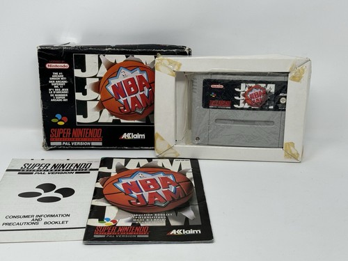 SNES Super Nintendo - NBA Jam - NTSC USA version - Boxed - Tested - Complete - Picture 3 of 6