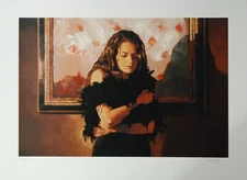 Mark Spain "The Black Dress" Serigraph on Paper - Hand Signed and Numbered