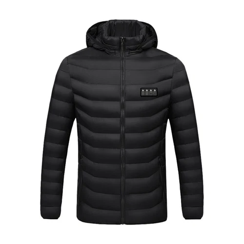21 Bereiche Herren Beheizte Jacke USB Elektrische Heizung Weste Winter Outdoor Warm Mantel - Bild 21 von 21