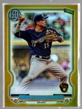 2020 Topps Gypsy Queen Chrome Box Toppers Gold Refractors #180 Keston Hiura /50
