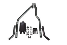 Dodge Dakota 97-05 2.5 Dual Exhaust 2 Chamber Muffler Corner Exit