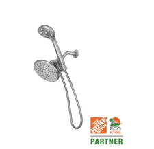 MOEN HydroRoller 3-Spray 7.5 in. Dual Handheld Shower Head in Brushed Nickel