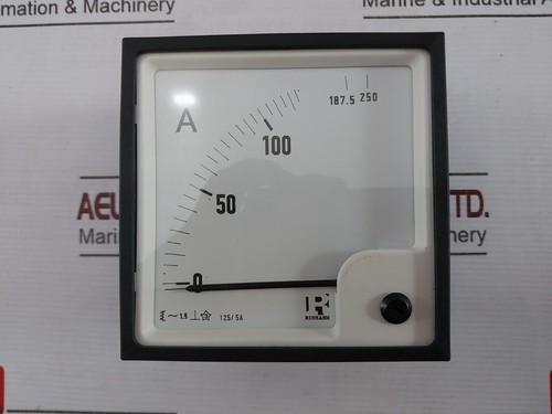 Rishabh EQ96 AC Ammeter 0-125/250A 600V SACC02134686 E236986 2000M - Zdjęcie 10 z 14