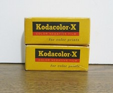 VINTAGE TWO ROLLS KODAK KODACOLOR-X CX127 FILM EXP JUL. 1972
