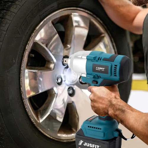 JUSFIT 1/2" Cordless Impact Wrench Driver Brushless Rattle Gun For Makita 18V - Picture 11 of 14