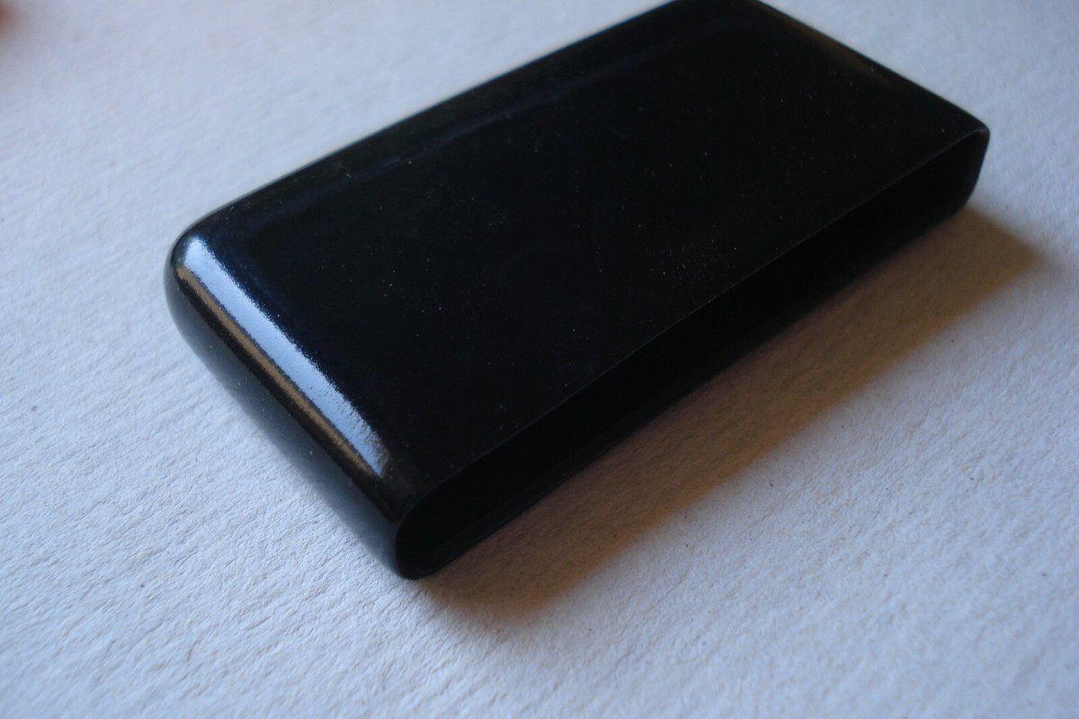 Lot De 100 Embouts Enveloppants Pour Fer Plat 50x8mm – Noir, Patin Chaise Pied, Marque Es
