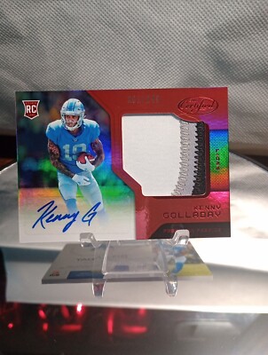 Kenny Golladay 2017 panini R/C tripple color relic , autograph, 81/249 #229