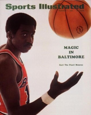 EARL THE PEARL MONROE 8X10 PHOTO BALTIMORE BULLETS PICTURE