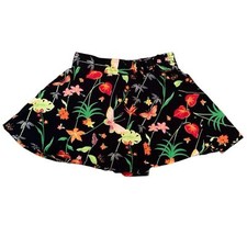 Vintage Gymboree 2004 Tropical Paradise Black Floral 3T Skirt Butterflies Cotton