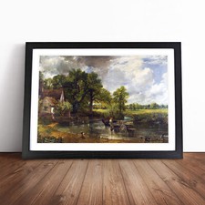 The Hay Wain By John Constable Framed Canvas Wall Art Print Poster Picture