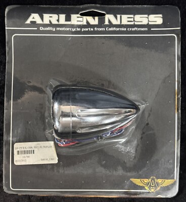 Arlen Ness Deep Cut Frt Turn Signal w/Fire Ring LED Dual Circuit Chr/Amb #12-766