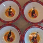 Set Of 4 Vintage Gibson Drink Coca-Cola Cold Bowls Melamine Plastic