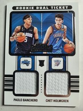 2022-23 Panini Contenders - Rookie Ticket Dual Swatches #RT2-CHB Paolo Banchero,