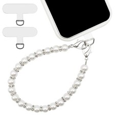 Pearl Beaded Phone Wrist Strap, Universal Cell Phone Lanyard, Anti Lost Phone...