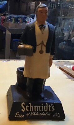 Schmidts  beer  metal waiter Bar Straw Holder Pub counter display
