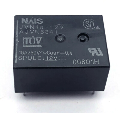 1Pc NAIS JVN1A-12V AJVN5341 Power Relay 4Pins 16A 250VAC