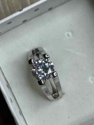 18K White Gold Plated Rings with Swarovski Crystal Elements