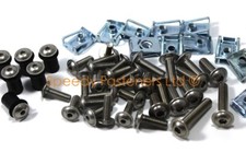 Kawasaki ZZR600 ZZ-R600 ZX-6E E1-E13 93-05 Inox Tête de fourche Boulon &