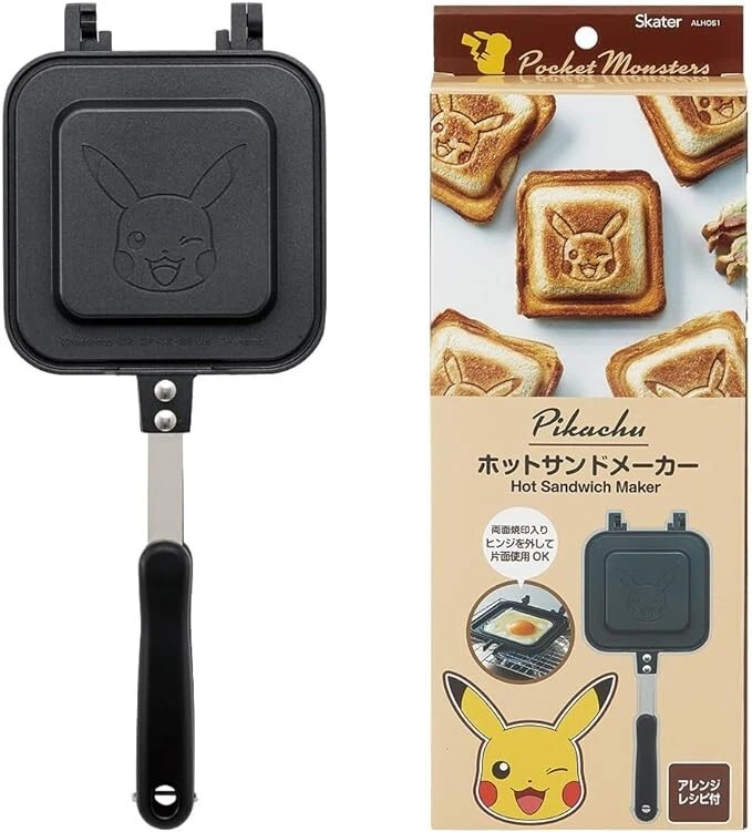 Pokemon Pikachu Skater Hot sandwich maker For Direct Fire Kitchen Outdoor Japan