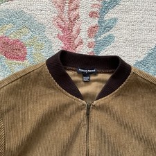 American Apparel- Vintage Inspired Ladies- M- Light Brown Cord Bomber Jacket