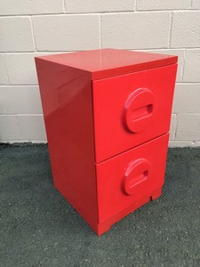 Mod Mcm Red Plastic Akro Mils Storage Filing Cabinet Mid Century Vintage Lego Ebay