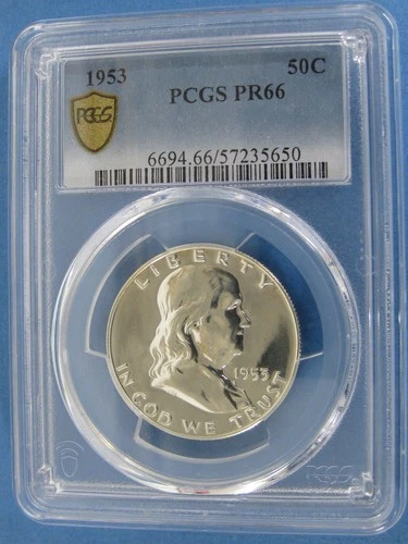 1953 Proof Franklin Half Dollar PCGS PR 66   #5650