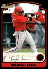Brandon Larson 2003 Bowman Draft Picks & Prospects #BDP18 Reds MLB READ