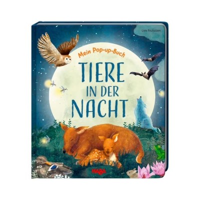HABA Pop-up-Buch Tiere in der Nacht - Kinderbuch ab 2 Jahren mit Reimen & Tierwi