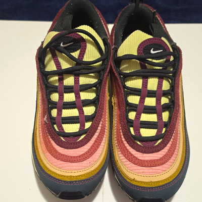 Nike Air Max 97 Multi-Color Corduroy Lace-Up Low Top Sneaker FB8454-300