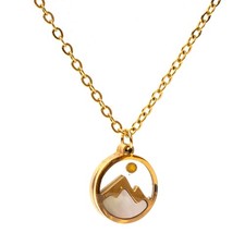 Mustard Seed Necklace Stainless Steel Mountains Necklace for Women for Christian