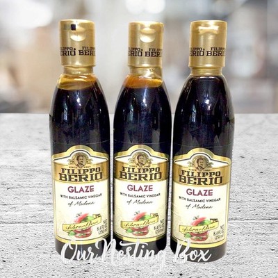 3 Filippo Berio Glaze With Balsamic Vinegar Of Modena - 8.4 oz