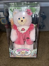 Vintage 1999 Fisher-Price Briarberry Collection Berrylynn Bear Pink, NIB Rare
