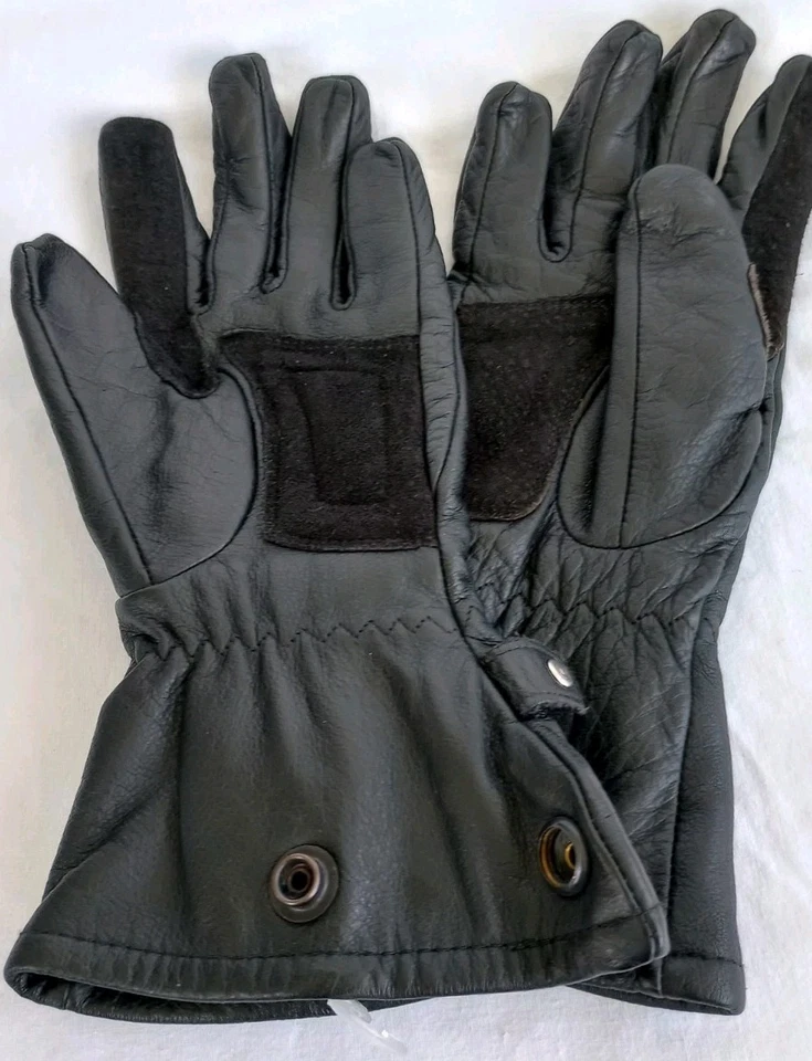 BMW Gloves Leather Motorcycle Riding Women's Vintage Black Size 6/6.5 - Image 2 of 4