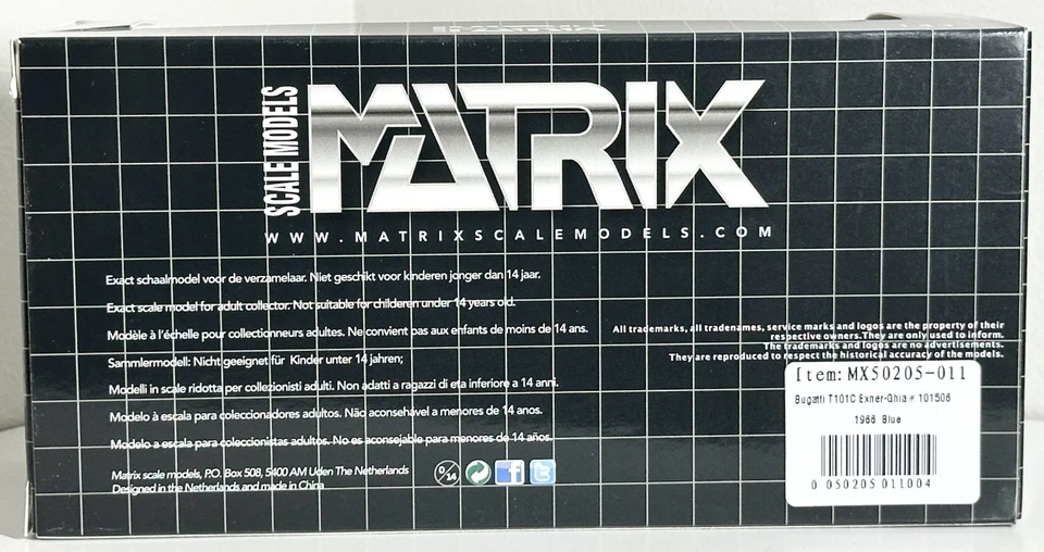 Matrix 1:43 - 1966 Bugatti T101C Exner-Ghia - MX50205-011 RARE VHTF - Image 4 of 4