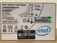 HPE Intel 1TB DC P4510 NVMe U.2 x4 RI 2.5 SSD 1 DWPD 30 to 100% Read Intensive