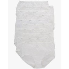 Hanes Women's L 10 Pack Cotton Moisture-Wicking, Full Coverage Briefs L3-21