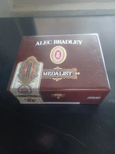 Alec Bradley Medalist Empty Wood Cigar Box Collector Craft DIY Upcycle