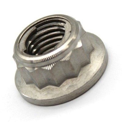 12 Kant Sicherungs- Bundmuttern Mutter M10x1,25mm - Titan Grade 5