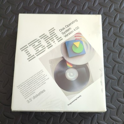 Vintage IBM DOS Disk Operating System 4.0 - 3.5 '' disks - New NIB Shrink Wrapped