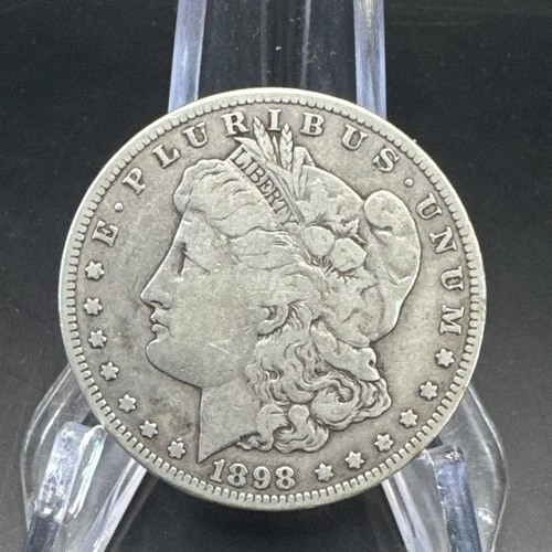 1898-S $1 Morgan Silver Dollar Good Book Coin