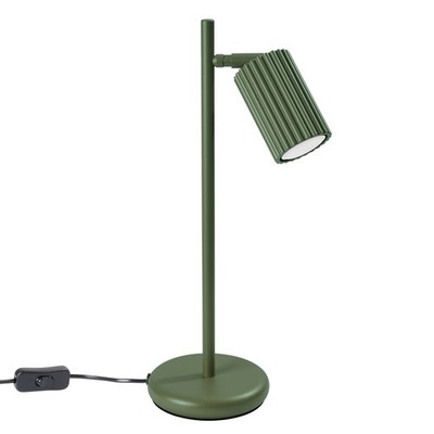 Schreibtischlampe Carbon 1 GU10 Olivgrün Alu Sollux SL.1624