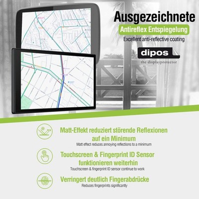 2x Schutzfolie matt für Joying Car Radio 8 16:10 Displayschutzfolie Folie