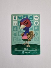 057 Phil Amiibo Card Series 1 Animal Cross...
