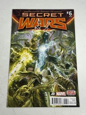 SECRET WARS #6 MARVEL 2015 Black Panther wields the Infinity Gauntlet MCU