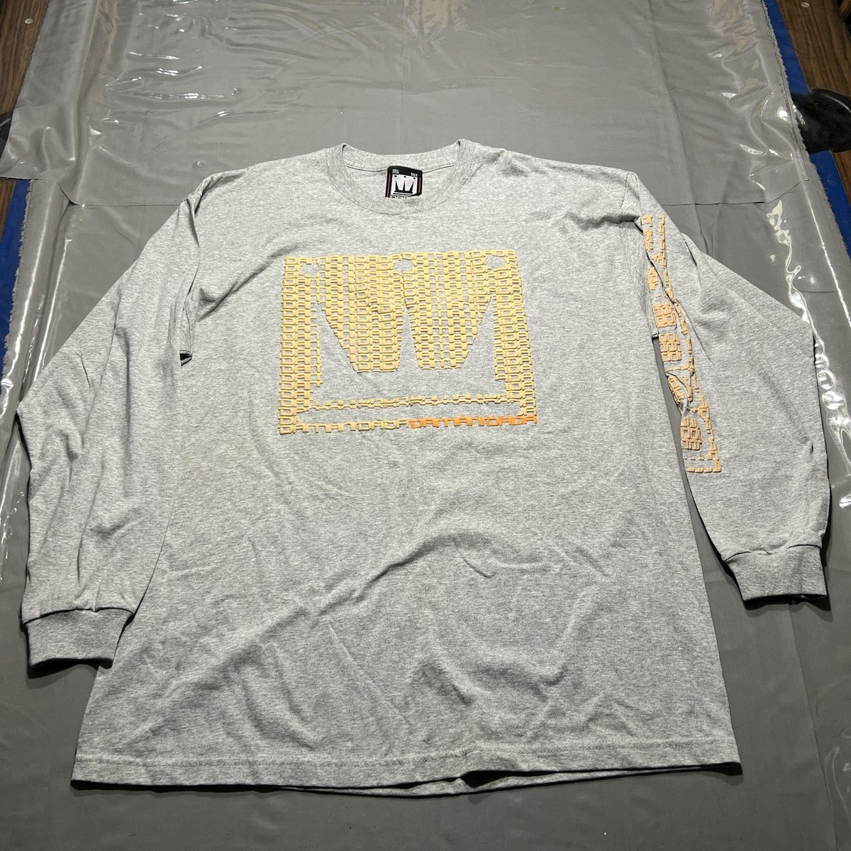 Vintage 90s Damani Dada Supreme Long Sleeve T Shirt Gray XL Puff 