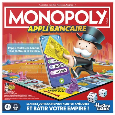 Monopoly Banking App, Board Game - French Version