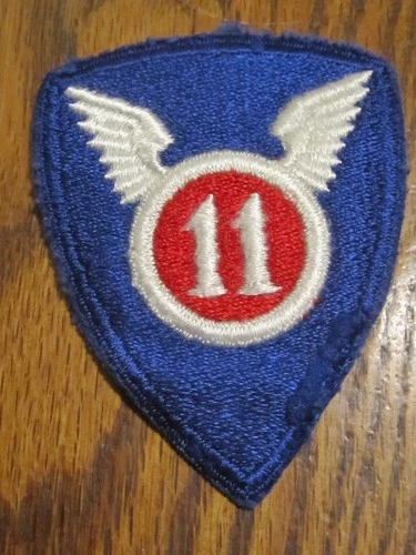 US ARMY 11th AIRBORNE DIVISION,  MILITARY PATCH WW2 ERA  GLOWS UNDER BLACK LIGHT