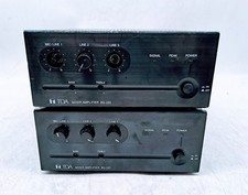 Lot of 2 TOA BG-220 20W 3-Channel Mixer / Amplifier