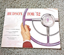 Original 1952 Hudson Hornet Commodore Wasp And Pacemaker Auto Sales Brochure