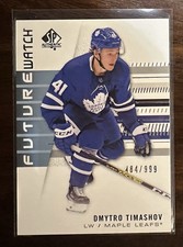 2019-20 SP Authentic - Future Watch Rookies Dmytro Timashov #243 /999 (RC)